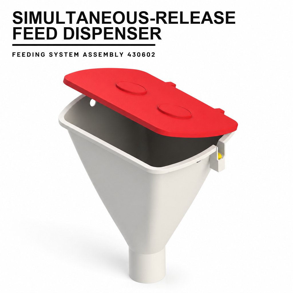 Simultaneous-Release Feed Dispenser