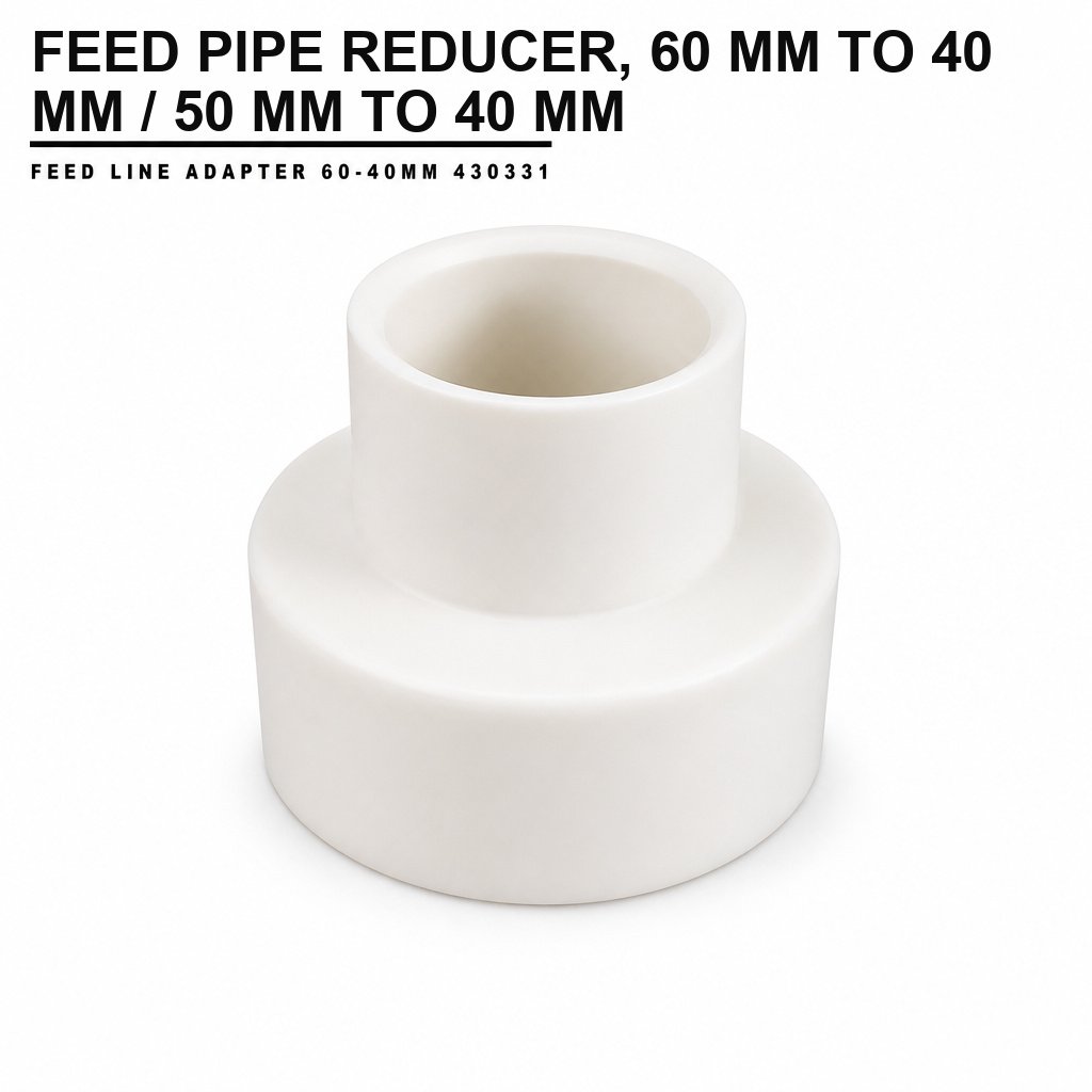 Feed Pipe Reducer, 60 mm to 40 mm / 50 mm to 40 mm