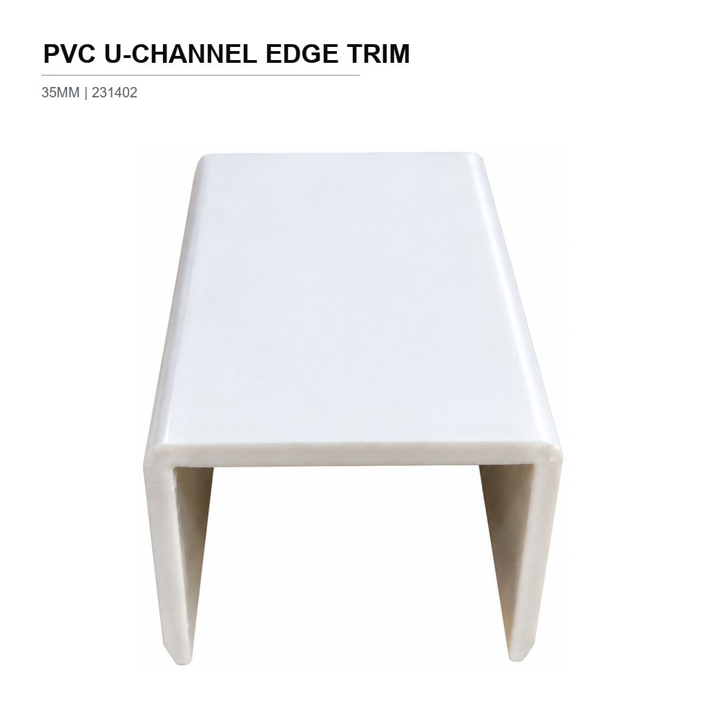 PVC U-Channel Edge Trim