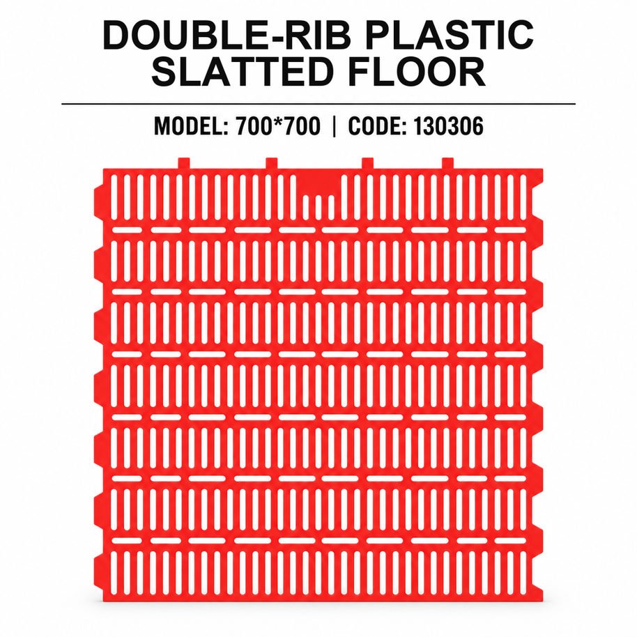 Double-Rib Plastic Slatted Floor