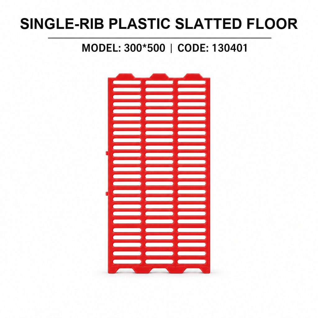 Single-Rib Plastic Slatted Floor