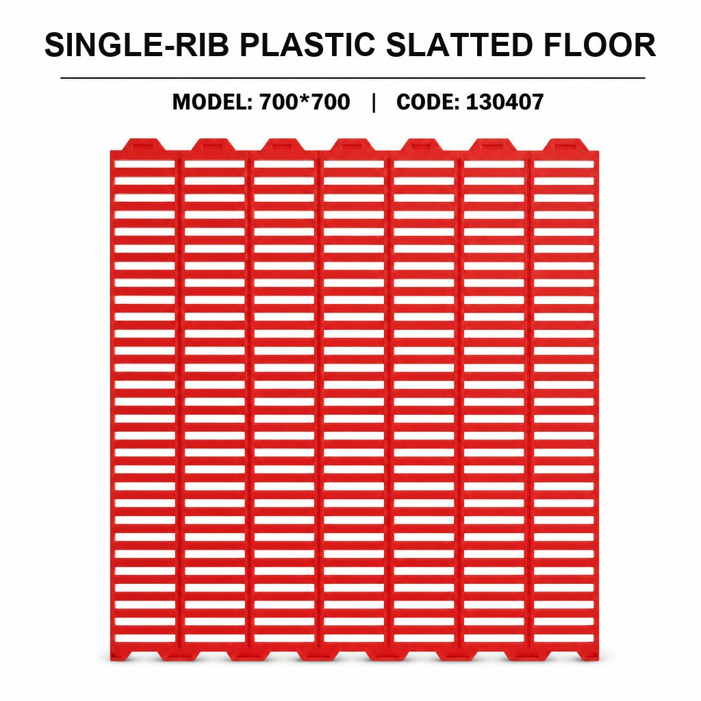 Single-Rib Plastic Slatted Floor