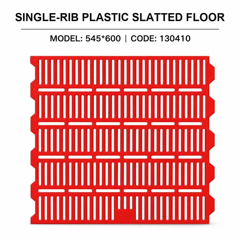 Single-Rib Plastic Slatted Floor