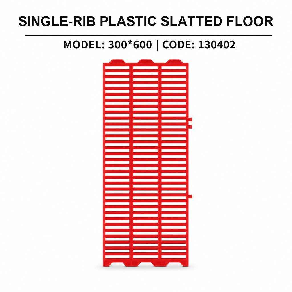 Single-Rib Plastic Slatted Floor