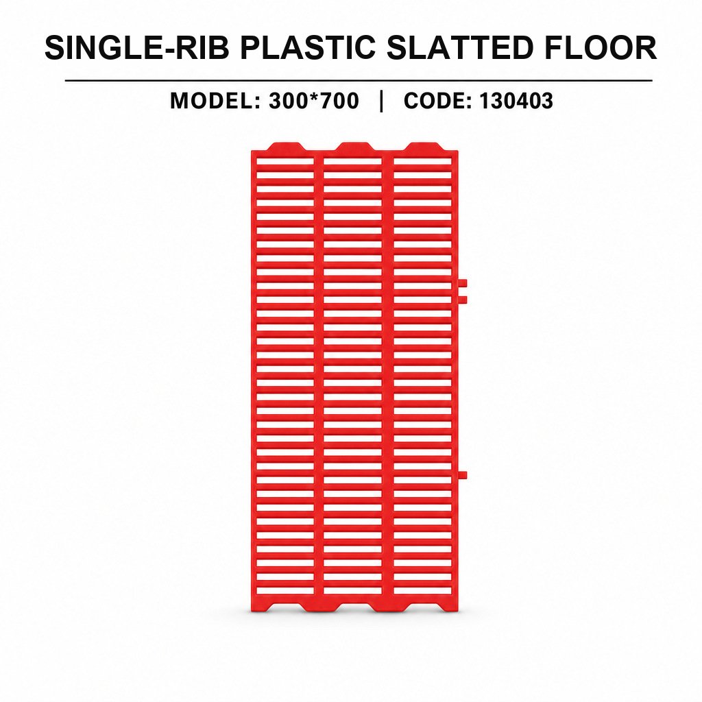 Single-Rib Plastic Slatted Floor
