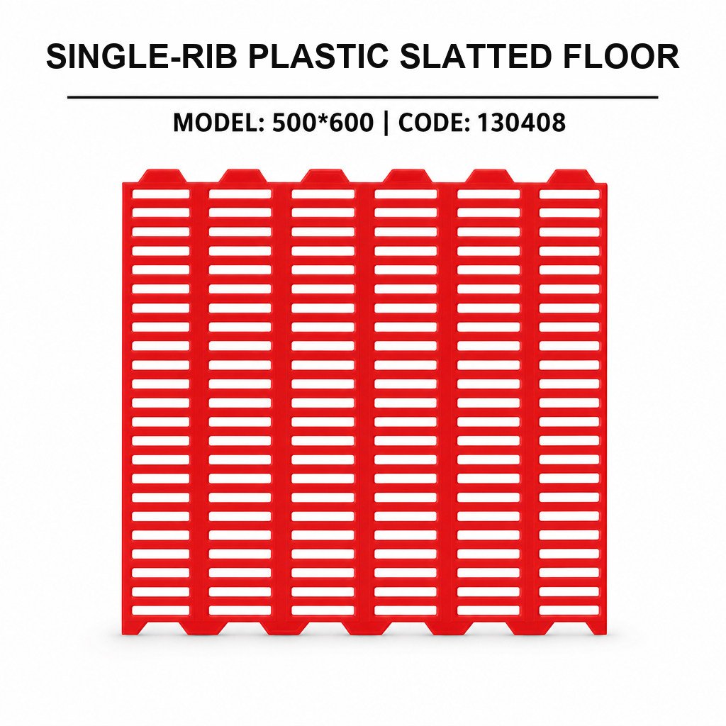 Single-Rib Plastic Slatted Floor