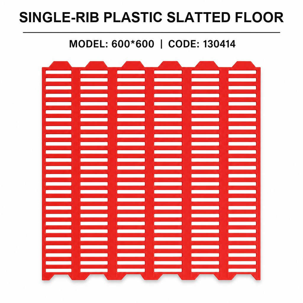 Single-Rib Plastic Slatted Floor